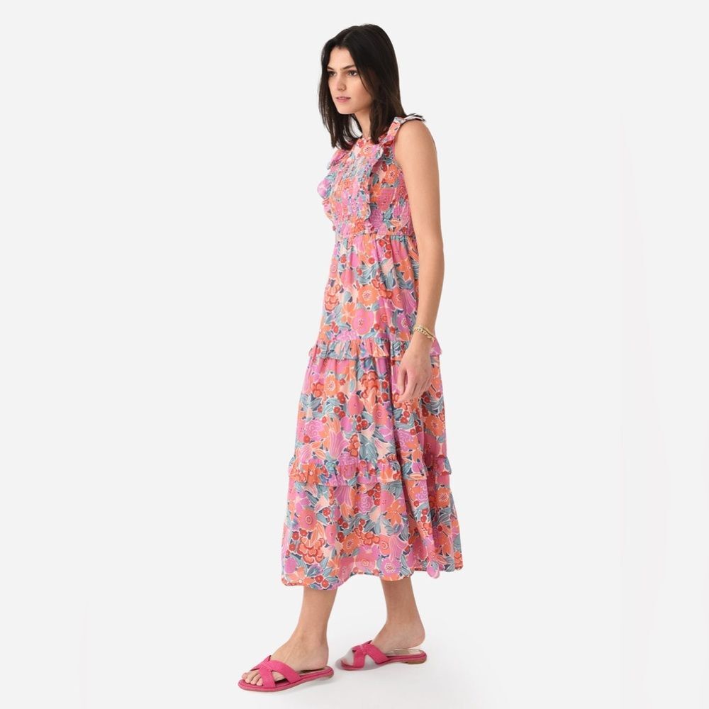 Banjanan Iris Floral Maxi Dress in Dawn, NWT, Size L - Picture 8 of 14